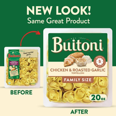 Buitoni Chicken And Roasted Garlic Tortelloni Refrigerated Pasta Family Size - 20 Oz - Image 3