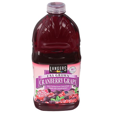 Langers Juice Cranberry Grape Cocktail - 64 Fl. Oz.