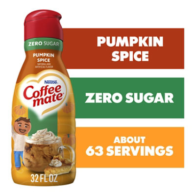 Coffee Mate Zero Sugar Pumpkin Spice Liquid Coffee Creamer - 32 Fl. Oz. - Image 1