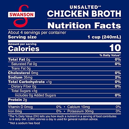 Swanson Broth Chicken Unsalted - 32 Oz - Image 5