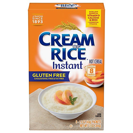 Cream of Rice Cereal Hot Gluten Free Instant - 8-1.5 Oz