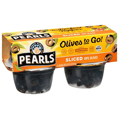 Musco Family Olive Co. Pearls Olives To Go! Sliced California Ripe - 4 ...