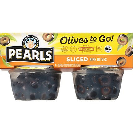 Musco Family Olive Co. Pearls Olives To Go! Sliced California Ripe - 4-1.4 Oz - Image 2