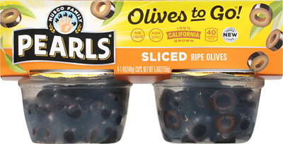 Musco Family Olive Co. Pearls Olives To Go! Sliced California Ripe - 4-1.4 Oz - Image 1