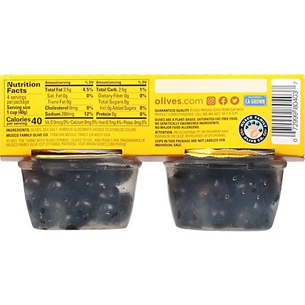 Musco Family Olive Co. Pearls Olives To Go! Sliced California Ripe - 4-1.4 Oz - Image 5