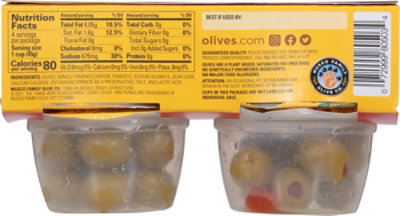 Musco Family Olive Co. Pearls Olives To Go! Pimiento Stuffed Spanish Green - 4-1.4 Oz - Image 6