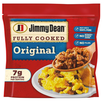 Jimmy Dean Fully Cooked Original Breakfast Sausage Crumbles - 9.6 Oz