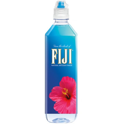 FIJI Natural Artesian Bottled Water Sports Cap - 23.7 Fl. Oz. - Image 1