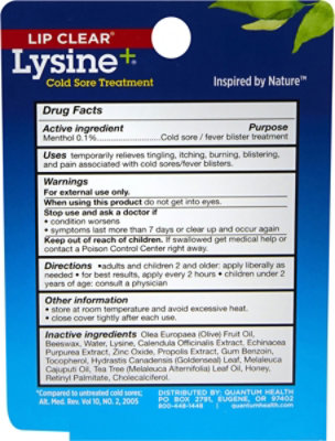 Quantumn Health Lip Clear Cold Sore Treatment - 0.25 Oz - Image 7