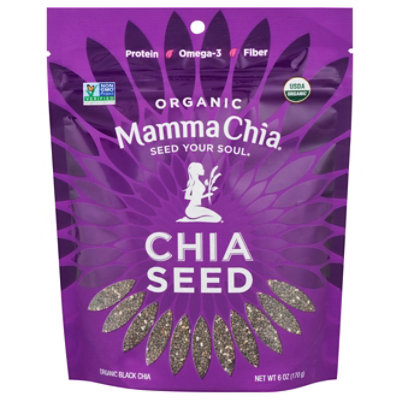 Mamma Chia Black Chia Seed Organic - 6 Oz