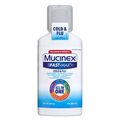 Mucinex Fast-Max Cold & Flu Medicine All in One Maximum Strength Liquid - 6 Fl. Oz - Image 3