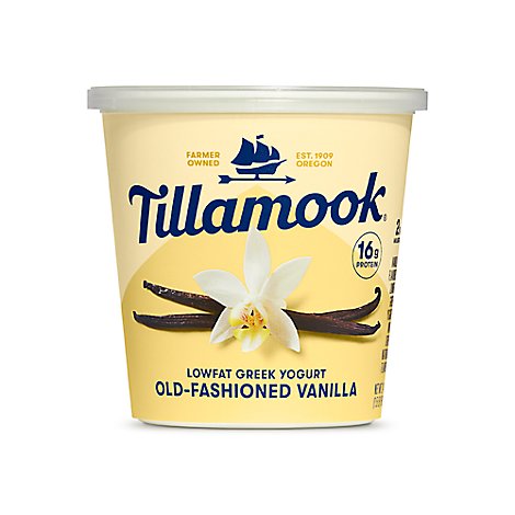 Tillamook Greek Old Fashioned Vanilla 2% Yogurt - 24 Oz