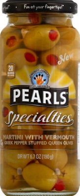 Musco Family Olive Co. Pearls Specialties Olives Queen Martini Vermouth Pepper Stuffed - 6.7 Oz - Image 2