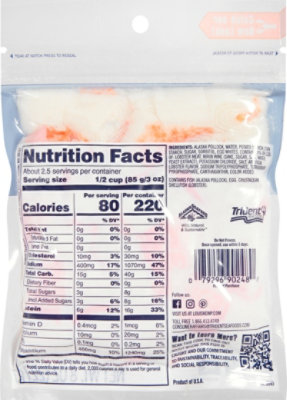 Louis Kemp Lobster Delights Imitation Lobster Meat Chunk Style Fat Free - 8 Oz - Image 5