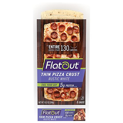 Flatout Rustic White Pizza Flats - Each - Image 2