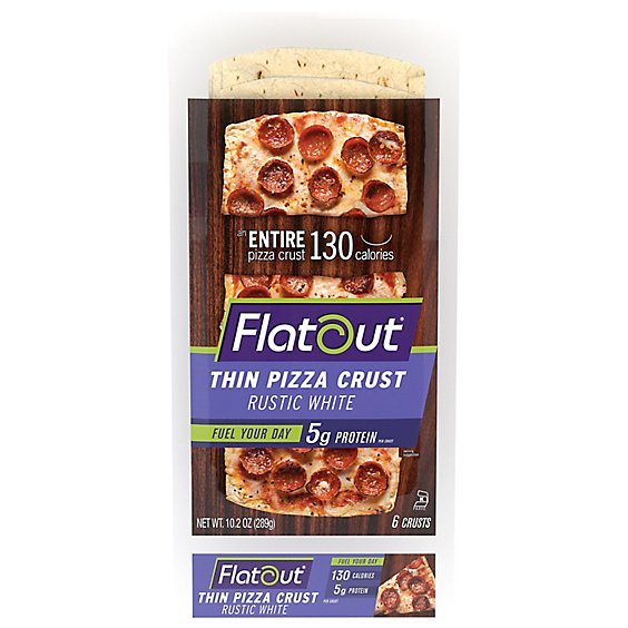 Flatout Rustic White Pizza Flats - Each