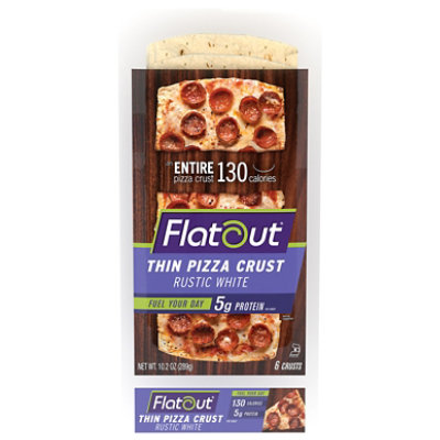 Flatout Rustic White Pizza Flats - Each