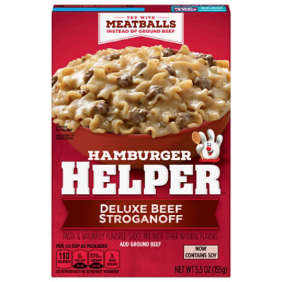 Betty Crocker Hamburger Helper Beef Stroganoff Deluxe Box 5 5 Oz Vons