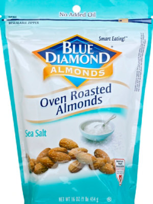 Blue Diamond Almonds Oven Roasted Sea Salt - 16 Oz - Image 2