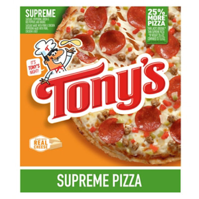 Tonys Pizzeria Pizza Supreme Frozen - 20.6 Oz - Image 2