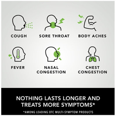 Robitussin Max Strength Severe Multi-Symptom Cough Cold + Flu CF Max Raspberry Mint - 4 Fl. Oz. - Image 4