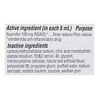 Advil Childrens Fever Ibuprofen 100 mg Liquid Suspension Bubble Gum-Flavored - 4 Fl. Oz. - Image 4