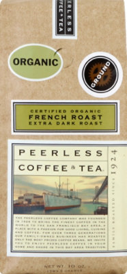 Peerless Coffee & Tea Coffee Organic Ground Extra Dark Roast French Roast - 10 Oz - Image 2