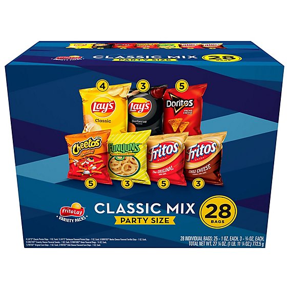 Frito-Lay Snacks Variety Party Mix - 28 Count