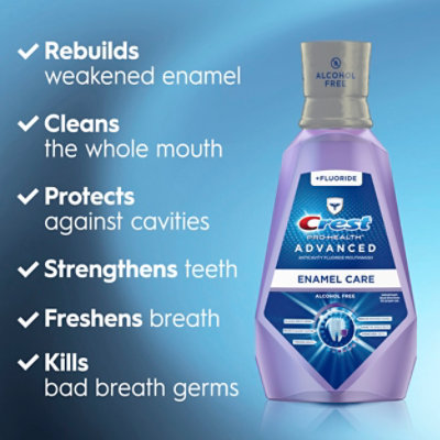 Crest Pro-Health Advanced Alcohol Free Mouthwash Enamel Care - 33.8 Fl. Oz. - Image 2