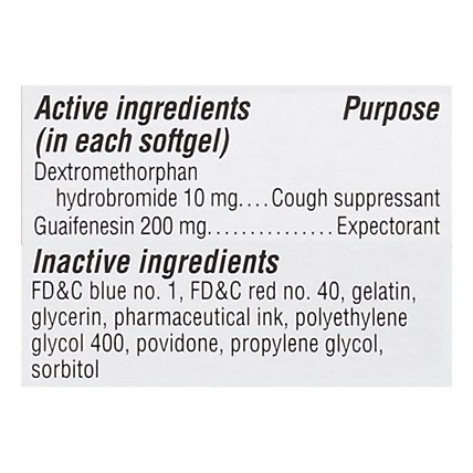 Coricidin HBP Chest Congestion & Cough Liqui-Gels Softgels - 20 Count - Image 4