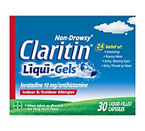 Claritin Antihistamine Liqui-Gels Indoor & Outdoor Allergies 10mg - 30 Count
