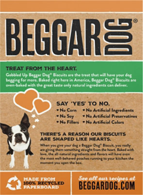 Beggar Dog Biscuits Dog Treat Gobbled Up Oven Baked With Turkey Meal & Rice Box - 16 Oz - Image 5