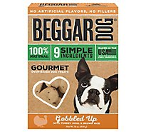 Beggar Dog Biscuits Dog Treat Gobbled Up Oven Baked With Turkey Meal & Rice Box - 16 Oz