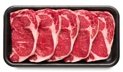 USDA Choice Beef Ribeye Steak Boneless Value Pack - 6.00 Lb