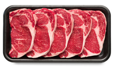 USDA Choice Beef Ribeye Steak Boneless Value Pack - 6.00 Lb - Image 1