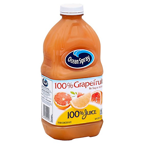 Ocean Spray 100% Juice No Sugar Added Grapefruit - 60 Fl. Oz.