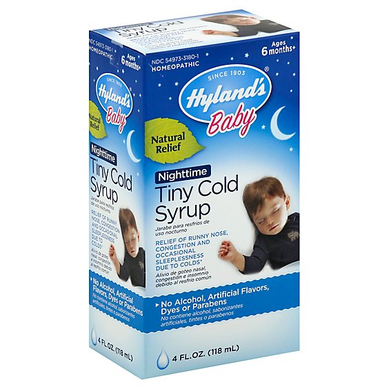 Hylands Baby Cold Syrup Nighttime - 4 Fl. Oz.