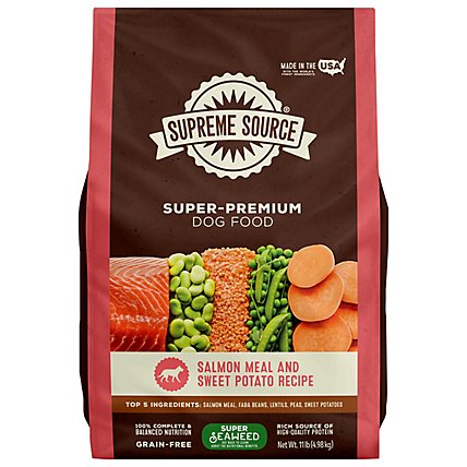 Supreme Source Adult Dry Dog Food Grain Free Salmon Meal & Sweet Potato Recipe - 11 Lb - Image 1