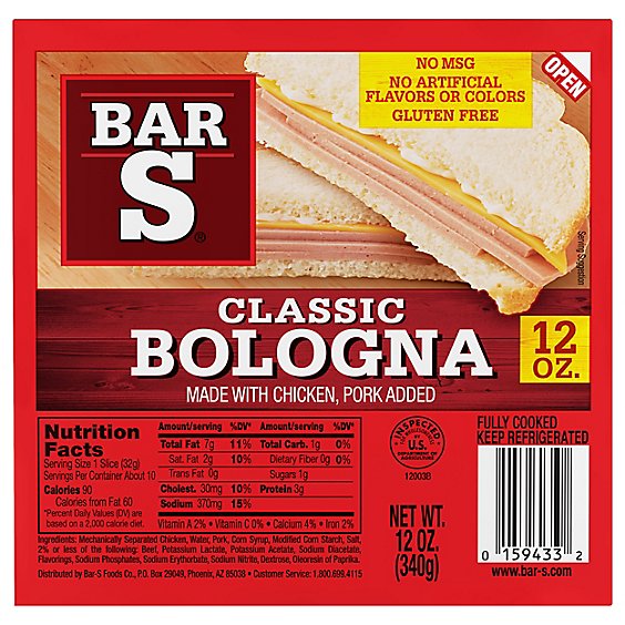 Bar-S Bologna Classic - 12 Oz