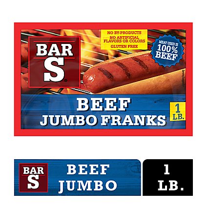 Bar-S Franks Premium Beef Jumbo - 16 Oz - Image 2