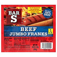 Bar-S Franks Premium Beef Jumbo - 16 Oz - Image 1