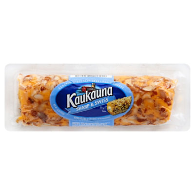 Kaukauna Double Sharp / Swiss Spreadable Cheese Log - 10 Oz. - Image 1