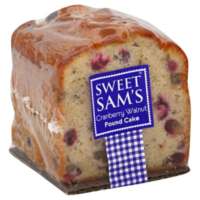 Sweet Sams Cake Pound Cranberry Walnut - Each - Image 1
