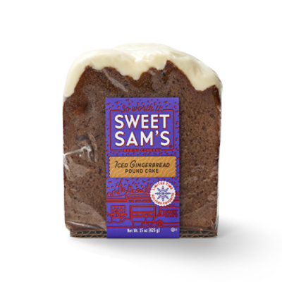 Sweet Sams Cake Pound Iced Gingerbread - Each