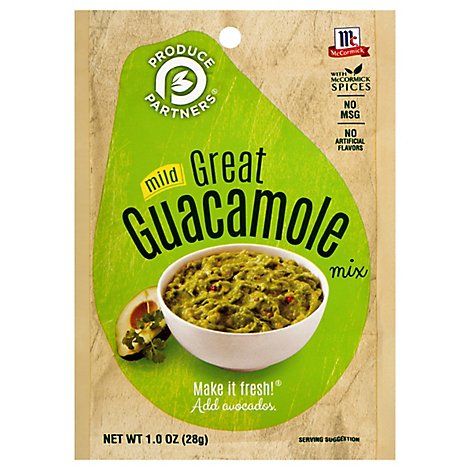 McCormick Produce Partners Mix Mild Great Guacamole - 1 Oz