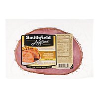 Smithfield Anytime Favorites Ham Steak Boneless Honey Cured 97% Fat Free - 8 Oz - Image 2