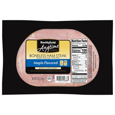 Smithfield Anytime Favorites Maple Flavored Boneless Ham Steak - 8 Oz - Image 2