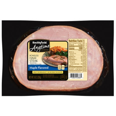 Smithfield Anytime Favorites Maple Flavored Boneless Ham Steak - 8 Oz - Image 1