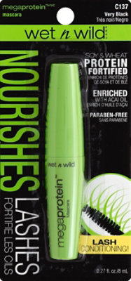 Wet N Wild Mega Protein Mascara Very Black - .24 Oz