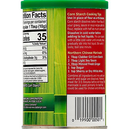 Clabber Girl Corn Starch Gluten Free Non GMO - 6.5 Oz - Image 5